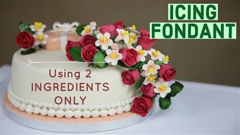 How to Make Icing Fondant using 2 Ingredients only - YouTube