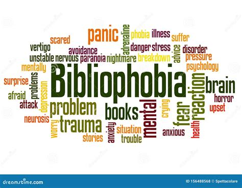 Bibliophobia Fear of Books Word Cloud Concept 2 Stock Illustration ...