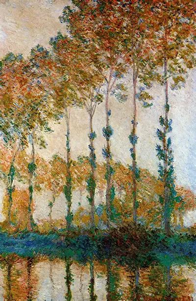 Poplars by Claude Monet