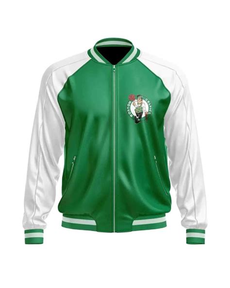 Boston Celtics NBA Leather Bomber Jacket | LA Jacket