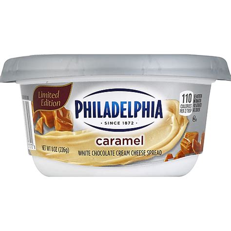 Philadelphia Limited Edition Caramel White Chocolate Cream Cheese ...