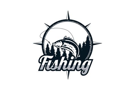 Fishing logo design template (2425585)