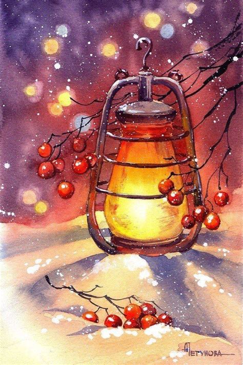 Рисование детям. ИЗОстудия. Просвещения 62. | Watercolor christmas ...