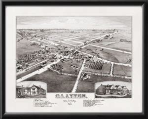 Clayton DE 1885 Restored Map | Vintage City Maps