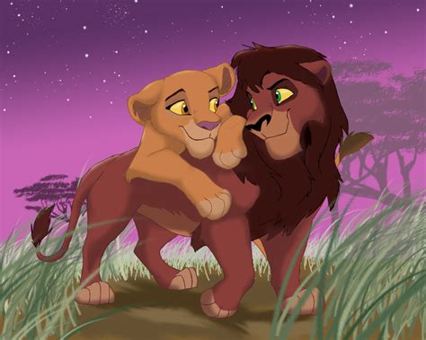 Lion King Kovu And Kiara Drawings