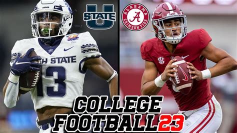 Utah State vs Alabama - 2022 Week 1 Simulation (NCAA 14 Revamped w ...