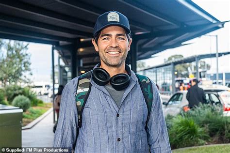 Adrian Grenier is all smiles as he touches down in Sydney to film documentary series