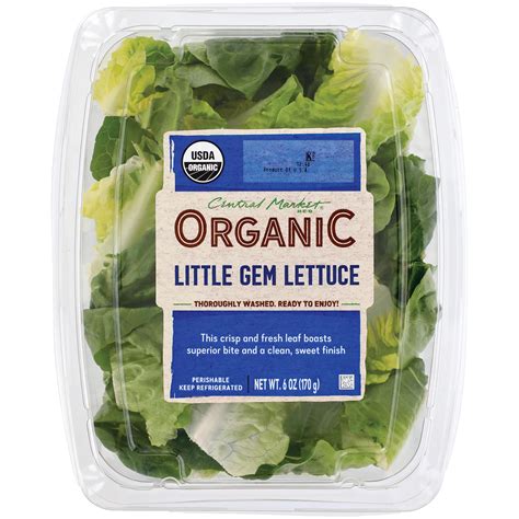 Central Market Organic Little Gem Lettuce - Shop Lettuce & Leafy Greens at H-E-B