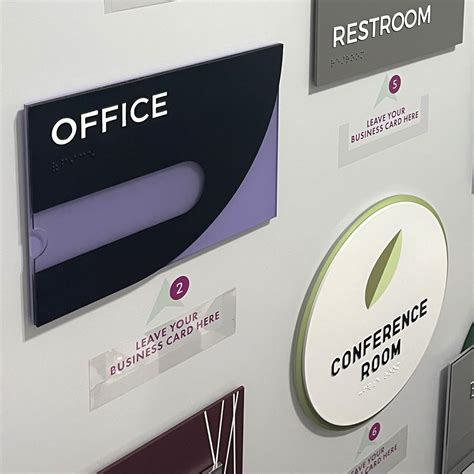 ADA Sample Wall Complete - Creative Sign Company Inc.