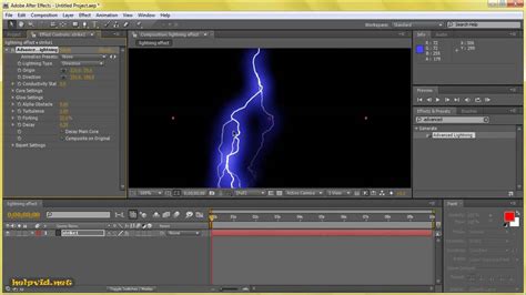 After Effects Lightning Strike - YouTube