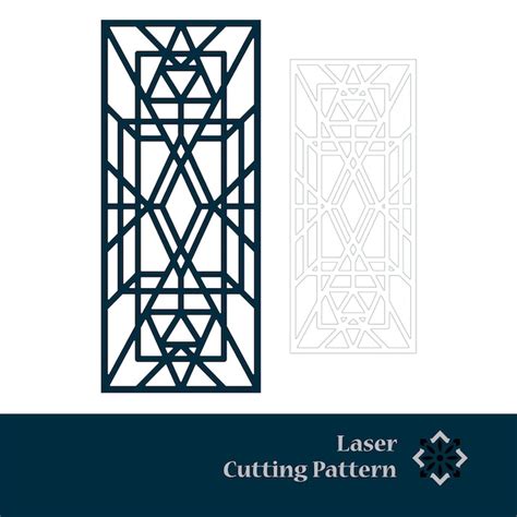 Premium Vector | Laser and cnc cut template pattern, metal cutting or wood carving, panel design