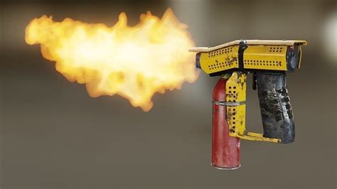 3D model DIY Small Flamethrower VR / AR / low-poly | CGTrader