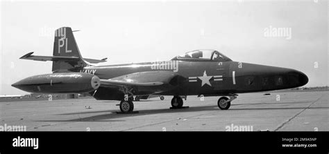 United States Navy - McDonnell F2H-2P Banshee 125073 (msn 253, unit code PL, call-sign 1) of VC ...