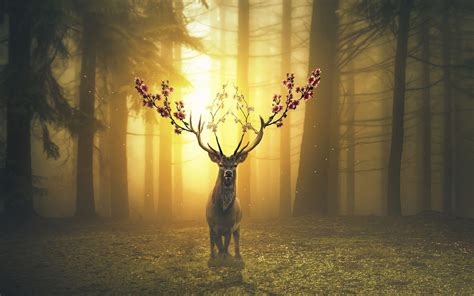 Forest Deer Wallpapers - Top Free Forest Deer Backgrounds - WallpaperAccess