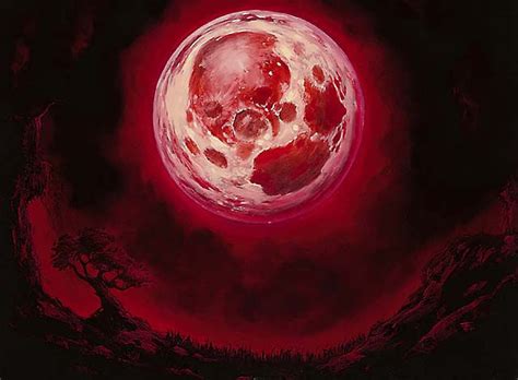 Blood Moon MtG Art from Modern Masters Set by Franz Vohwinkel - Art of ...