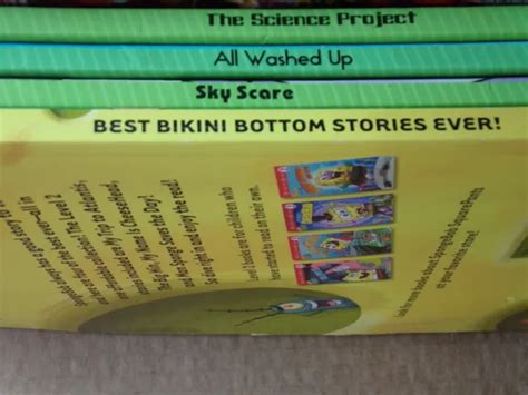 SPONGEBOB SQUAREPANTS LOT 3 Books Kids Nickelodeon PLUS a L tee shirt FREE $8.97 - PicClick