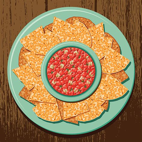 Royalty Free Chips And Salsa Clip Art, Vector Images & Illustrations - iStock