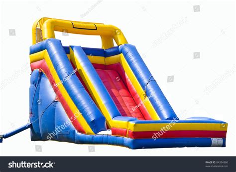 Bounce House Kids Slide Isolated On Stock Photo 84334360 | Shutterstock