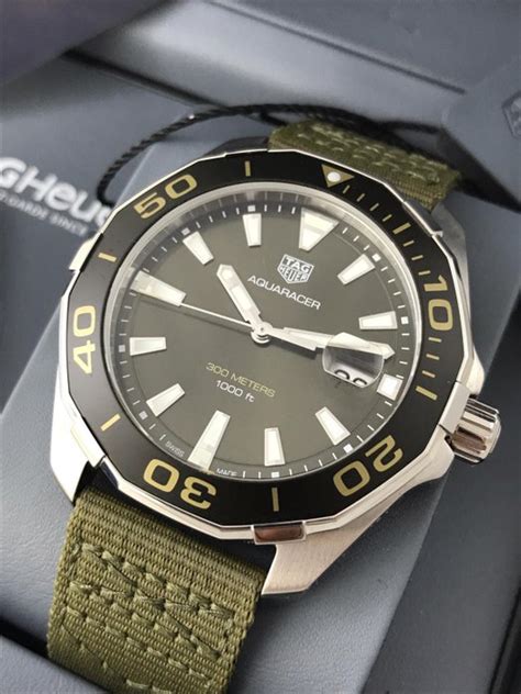 TAG Heuer - Aquaracer Green Dial "NO RESERVE PRICE" - - Catawiki