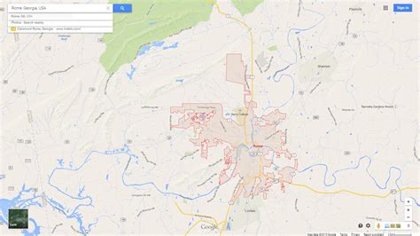 Rome Georgia Map - United States