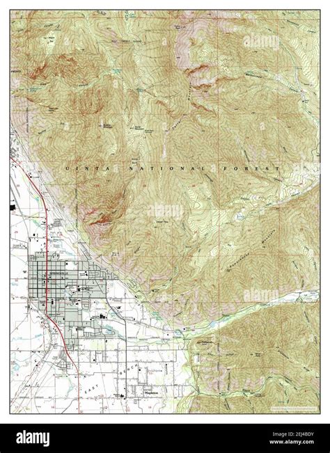 Springville utah map hi-res stock photography and images - Alamy