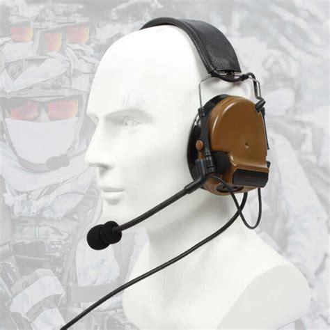 Tactical Headset Military Earphone Noise Canceling Headphone Army ...