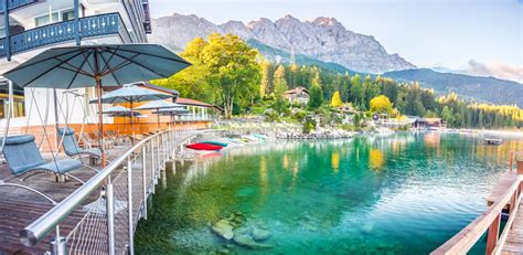 Strandurlaub am Eibsee | Hoteleigener Strand - Eibsee-Hotel