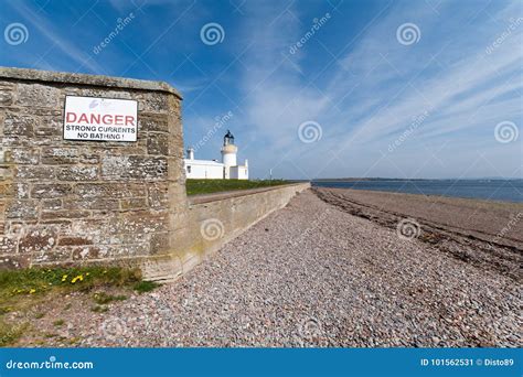 Chanonry Point Lighthouse in Chanonry Ness, Scotland Editorial Photo ...