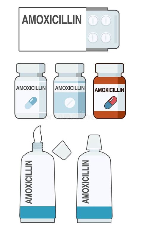 La Amoxicilina Es Un AntibiÃ³tico Utilizado Para Tratar Infecciones Bacterianas Stock de ...