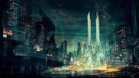 cyberpunk wallpapers (1920x1080) - post | Futuristic city, Sci fi ...