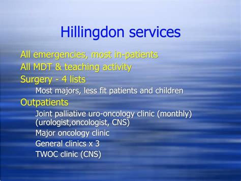 PPT - Hillingdon Hospital Urology PowerPoint Presentation, free ...