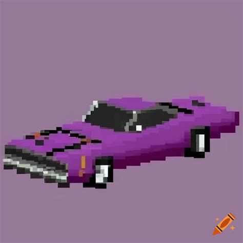 Purple-color dodge charger pixel art