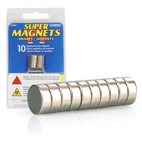 10er Set Supermagnete 8 x 3 mm, Neodym Magnet, 10 Neodymium Magnete | eBay