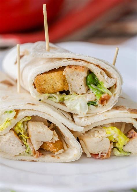 Grilled Chicken Caesar Wraps {Yummy & Healthy} - Lil' Luna