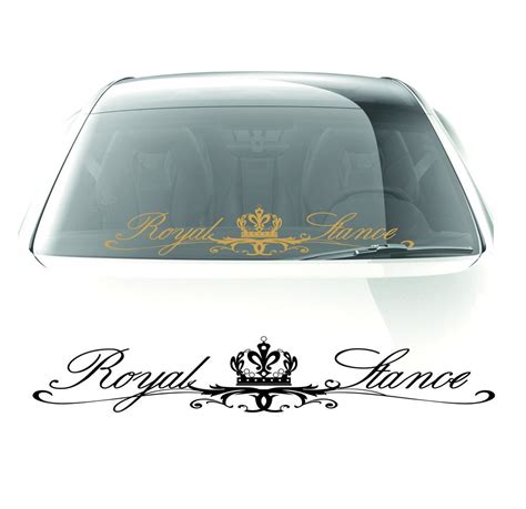 Royal stance Sticker windshield decal | Cool car stickers, Car decals stickers, Car decals