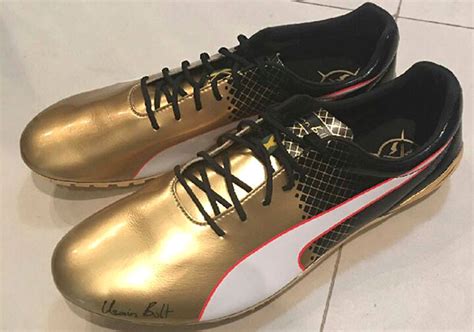 Usain Bolt PUMA Gold Spikes 100m | SneakerNews.com