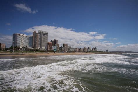 Durban city beachfront stock photo. Image of coastal - 186436412