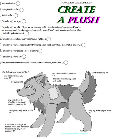 Meme create a wolf plush by xWolfPackLeaderx on DeviantArt