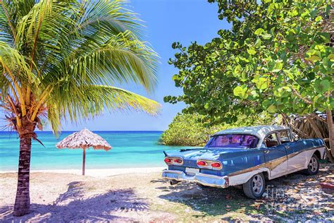 Car and beach Photograph by Delphimages Photo Creations - Fine Art America