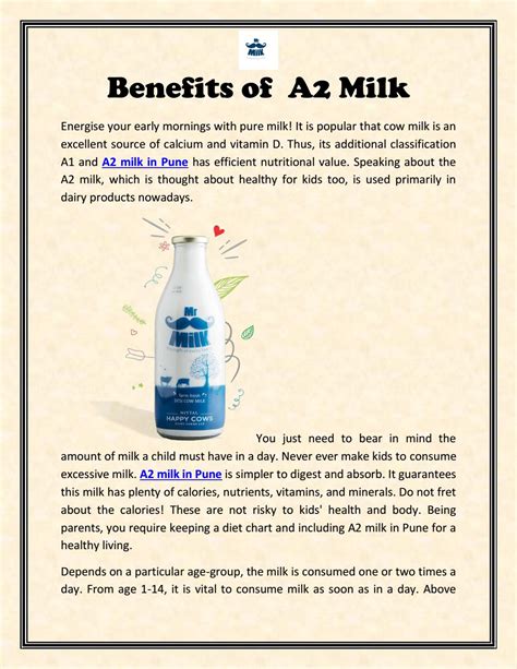 A2 Milk Benefits - 100% natural and healthy by Mittal Dairy Farms - Issuu