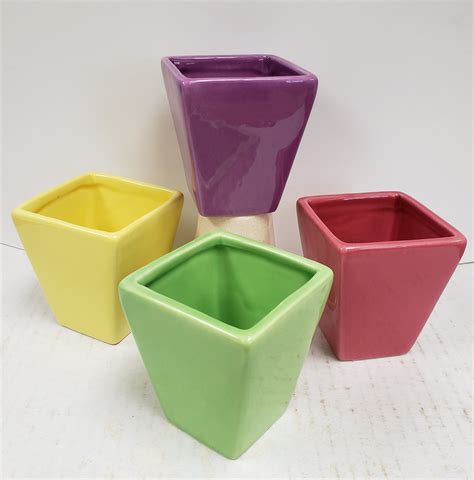 Spring Square Ceramic Pots – Micky's Minis