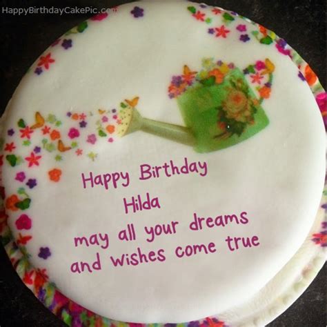 ️ Wish Birthday Cake For Hilda