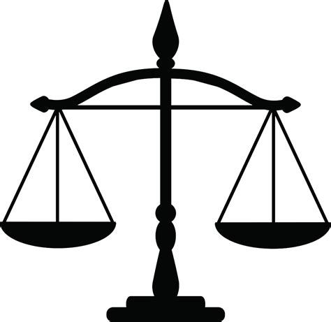 Justice Weighing scale Law Clip art - Black flat balance silhouette png download - 1000*973 ...