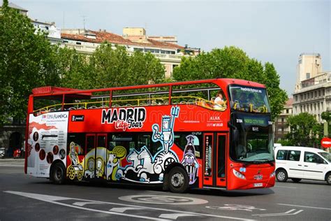 Madrid, Spain -april 23: Tourist Bus In Madrid, Spain. Madrid City Tour 312