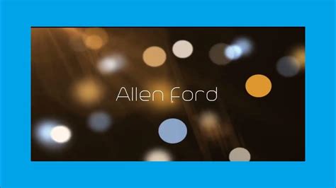 Allen Ford - appearance - YouTube