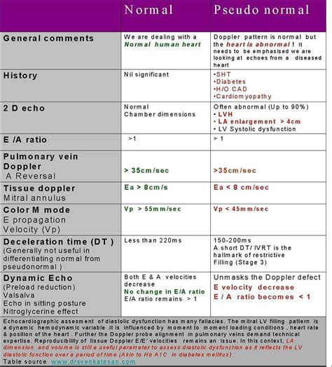 2d echo normal values