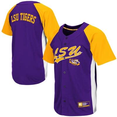 LSU Tigers Dugout Baseball Jersey - Purple - Fanatics.com