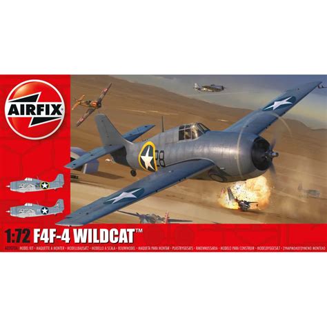 Airfix 1/72 Scale F4F-4 Wildcat Plastic Model Kit - 2070A - Somerset Models