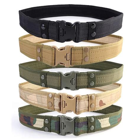 Blackhawk Camouflage Mens Army Military Tactical Belt Adjustable Nylon Black Hawk Outdoor Heavy ...