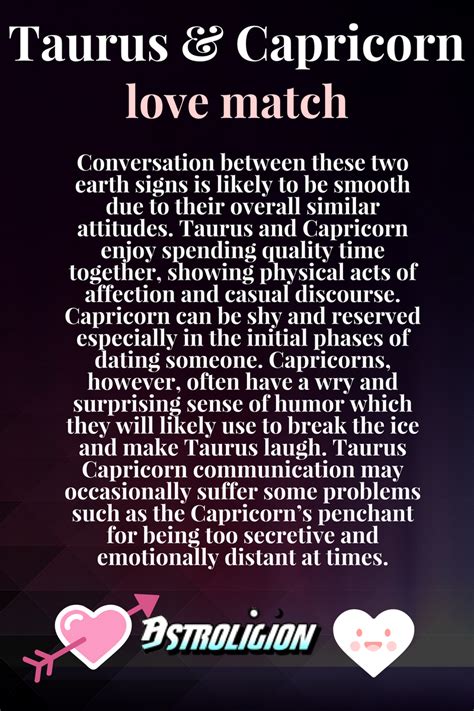 6 Reasons Why Taurus and Capricorn Fall In Love | Capricorn love ...